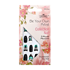 Press-On Nails - Joyme Blanc/Noir/Aqua 24pcs