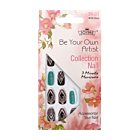 Press-On Nails - Joyme Black/Pink/Aqua 24pcs