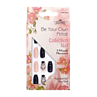 Press-On Nails - Joyme Black/Pink/White 24pcs