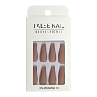 Press-On Nails - False Nail Professional Ballerine Taupe Mat 24pcs