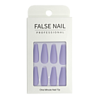 Press-On Nails - False Nail Professional Ballerine Lilas Mat 24pcs