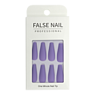 Press-On Nails - False Nail Professional Ballerine Mauve Mat 24pcs