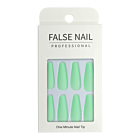 Press-On Nails - False Nail Professional Ballerine Vert Mat 24pcs