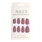 Press-On Nails Matte Dusty Rose Almond 24pcs