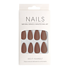 Press-On Nails Amande Brique Mat 24pcs