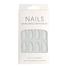 Press-On Nails Amande Blanc Mat 24pcs