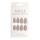 Press-On Nails Amande Taupe Lustré 24pcs