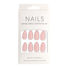 Press-On - Nails Amande Rose Bébé Lustré 24pcs