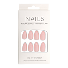 Press-On - Nails Shiny Baby Pink Almond 24pcs