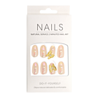 Press-On - Nails Amande Papillon Lustré 24pcs