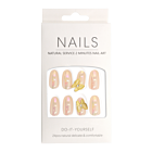 Press-On - Nails Shiny Butterfly Almond 24pcs