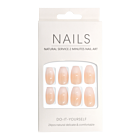 Press-On - Nails Carré Arrondi Babyboomer Lustré 24pcs