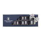 Press-On Nails - Refers to Dazzle Black/Grey/Stones 24pcs