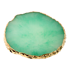 Nail Art Round Resin Stone Plate - Green