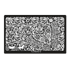 Plaque de Stamping XL Rectangulaire Flowers-13 (6,5'' x 4'')