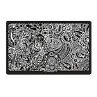 Plaque de Stamping XL Rectangulaire Flowers-17 (6,5'' x 4'')