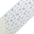 Papier Transfert Déco. Flocons Argent Hologramme 008