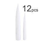 Extra Long White Stiletto Nail Tip 12pcs