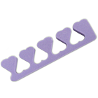 Toe Separators - Heart Shape - 12 pairs - Purple