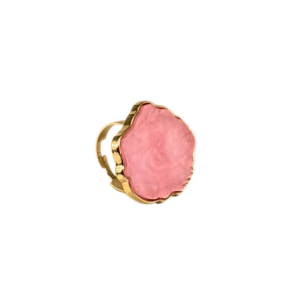 Nail Art Resin Stone Ring - Pink
