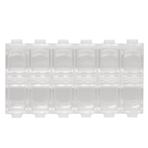 Empty Clear Acrylic Storage Box (12 compartments)