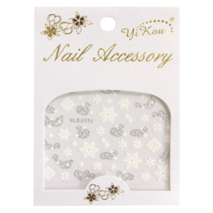 3-D Nail Sticker model Flowers and Snowflakes BLE256J