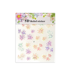 Décalques 5-D modèle Fleurs Multicolores 5D-17