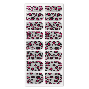 Nail Wrap Foil Stickers - Leopard - Pink