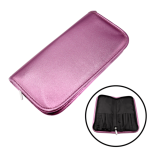 Foldable Brush Case Pink color Nails