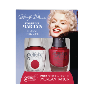 Gelish Vernis UV + Morgan Taylor Classic Red Lips