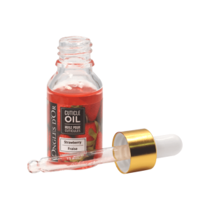 Ongles d'Or Huile pour Cuticules Pipette - Fraise 15mL