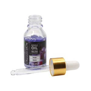Ongles d'Or Huile pour Cuticules Pipette - Raisin 15mL