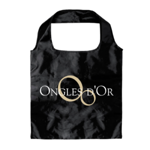 Ongles d'Or Sac Réutilisable - Noir