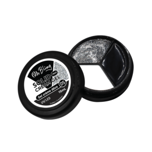 Oh Bling Solid Gel Cream Trio 15mL #05, Black, White, Silver, uv gel color