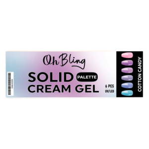 Oh Bling Solid Gel Cream Gel Palette #02 Cotton Candy