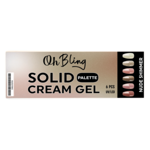 Oh Bling Solid Gel Cream Gel Palette #04 Nude Shimmer