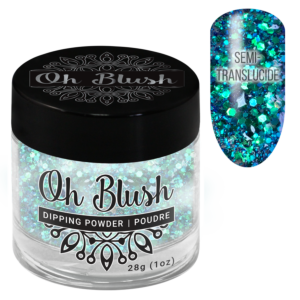 Oh Blush Poudre 243 Sea-Maid (1oz), Collection Fantasy, bleu, vert, paillettes, brillants