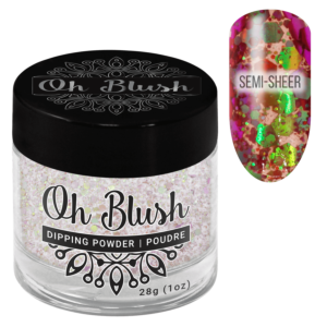 Oh Blush Powder 254 Mexico (1oz), Exotic Tour, Pink, Purple, Green, Orange, Glitters