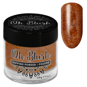 Oh Blush Poudre 255 Cinnamon Bun (1oz), Collection Chalet Escape, Cinnamon Bun, brun, cuivre, orange, paillettes