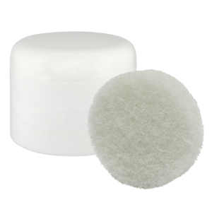 Plastic Jar with Lid (8 oz) (Nail Brush Jar) + Sponge (Regular)