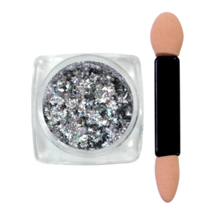 Chameleon effect powder #105 - Silver Holographic