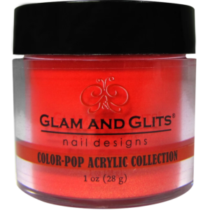 acrylic powder Glam and Glits red