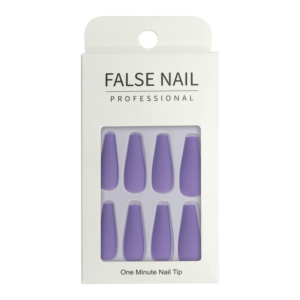 Press-On Nails - False Nail Professional Ballerine Mauve Mat 24pcs