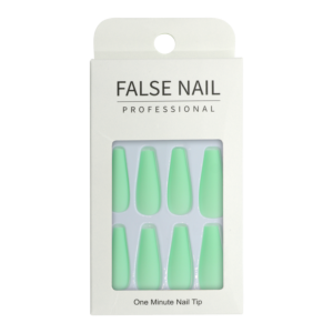 Press-On Nails - False Nail Professional Ballerine Vert Mat 24pcs