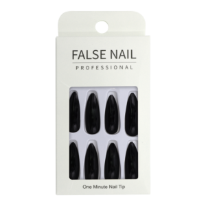 Press-On Nails - False Nail Professional Stiletto Noir 24pcs