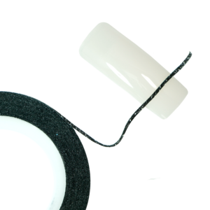 Decorative Nail Tape - Autoadhesive - Glittery Black0.7mm
