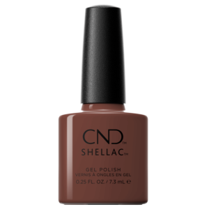 Shellac Vernis UV Toffee Talk #428 7.3mL, CND Color World collection, brun, rouge