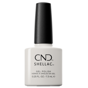 Shellac Vernis UV All Frothed Up #434 7.3mL, CND Color World Collection, blanc, gris, beige
