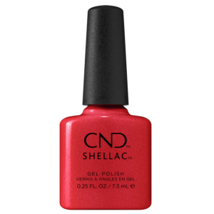 Shellac Vernis UV 417 Love Fizz 7.3mL, Collection Painted Love, rouge, brillants