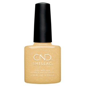 Shellac UV Polish Seeing Citrine #440 7.3mL  Collection Shade Sense, Spring 2023, yellow, glitters